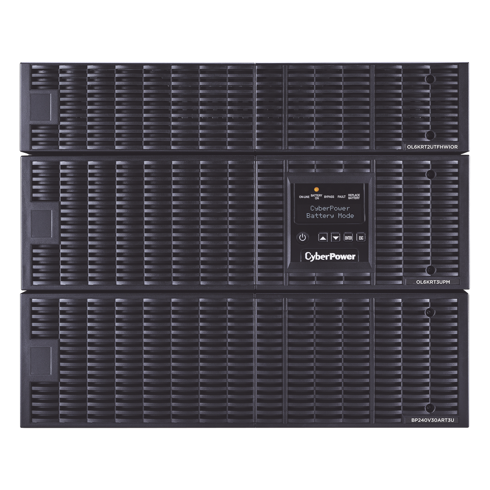 UPS de 6000 VA/5400 W, Online Doble Conversión, 200 - 240 Vac de Entrada NEMA L6-30P, 120 - 240 Vac de Salida, Onda Senoidal Pura, Torre o Rack de 8 UR, Con 6 Tomas NEMA 5-20R, 2 NEMA L6-20R y 1 NEMA L6-30R