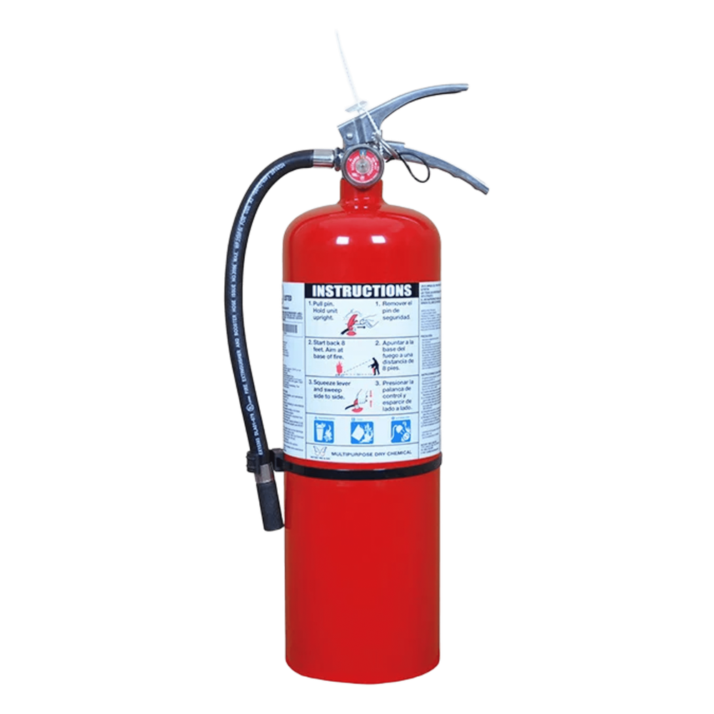 Extintor de Polvo Químico Seco / 10 lb (4.53 kg) / Clase ABC / UL EX 26837 / Descarga 22 s / -40°C a 49°C
