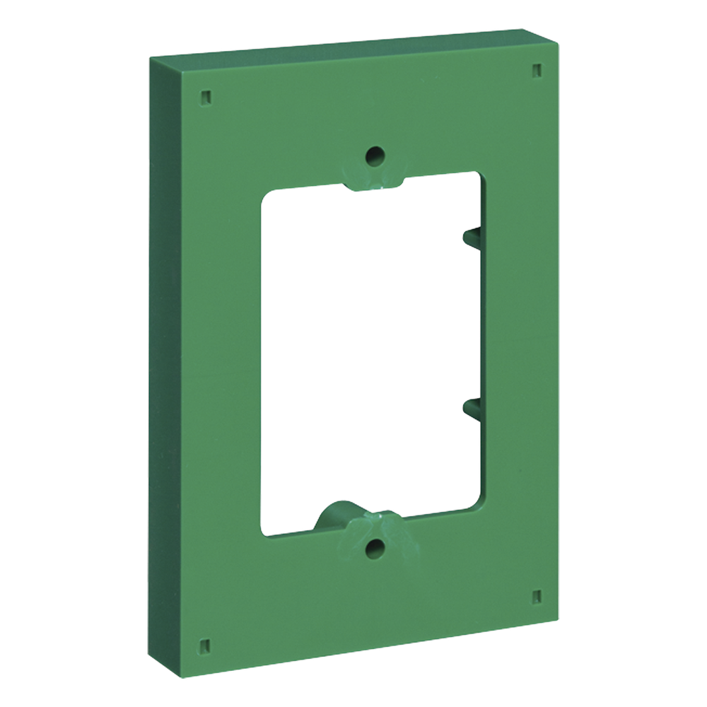 Espaciador / 5/8" (16 mm) / Plástico verde / Cajas estándar / 0.52 ft profundidad