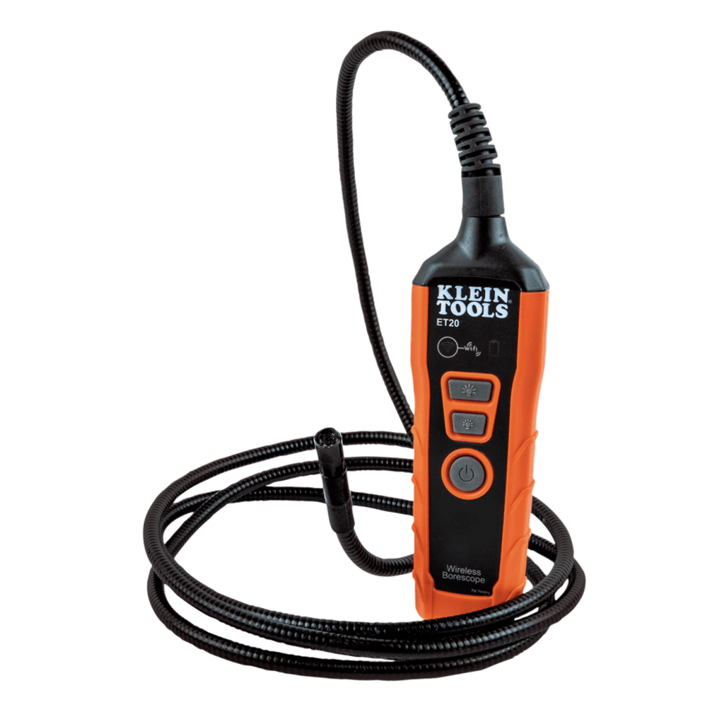 Boroscopio WiFi Klein Tools ET20, Cámara 9 mm, Cuello 1.8 m, LEDs Ajustables, IP67, Compatible Android/iOS ET20 - SILYMX