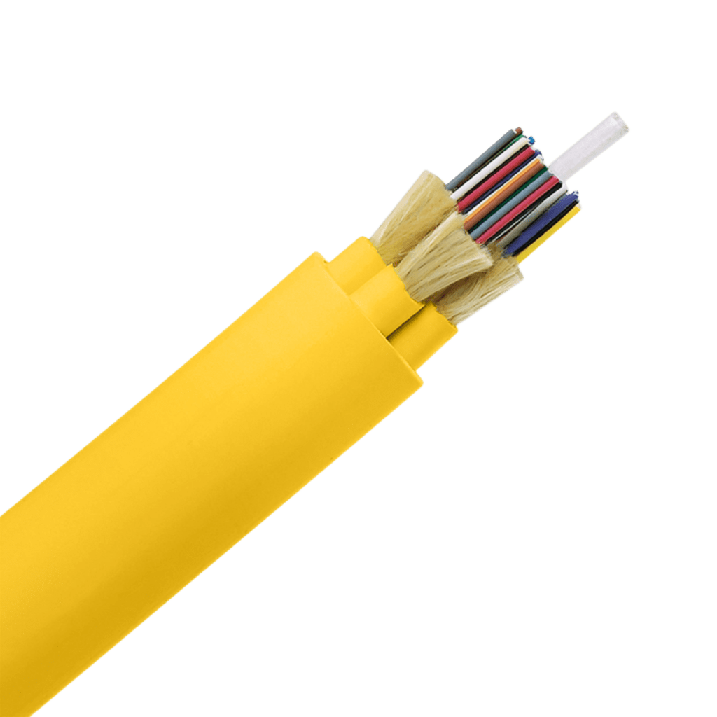 Cable de Fibra Óptica / 48 Hilos / Monomodo OS2 9/125 / Interior Tight Buffer 900μm / OFNR Riser / No Conductiva / Precio Por Metro (3.28 ft)