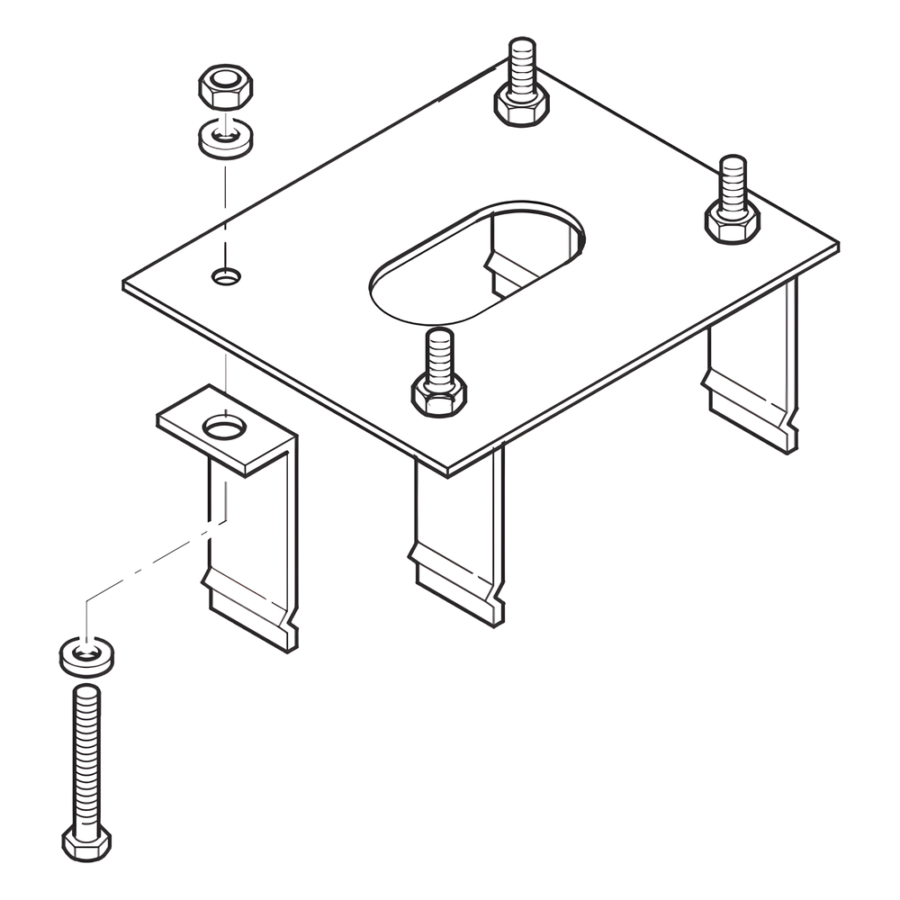 Anclaje para Barreras Automáticas / Compatible GARD4 y G3750 / Instalación Industrial / Alta Resistencia