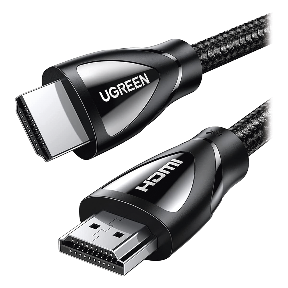 Cable HDMI 2.1 de Nylon Trenzado / 3 Metros / 8K@60Hz/4K@120Hz / eARC (Canal de Retorno de Audio / HDR10+ / VVR / HEC (Canal Ethernet HDMI) / ALLM / 3D / Dolby Atmos / Dolby Visión / 48 Gbps / Mayor Duración.