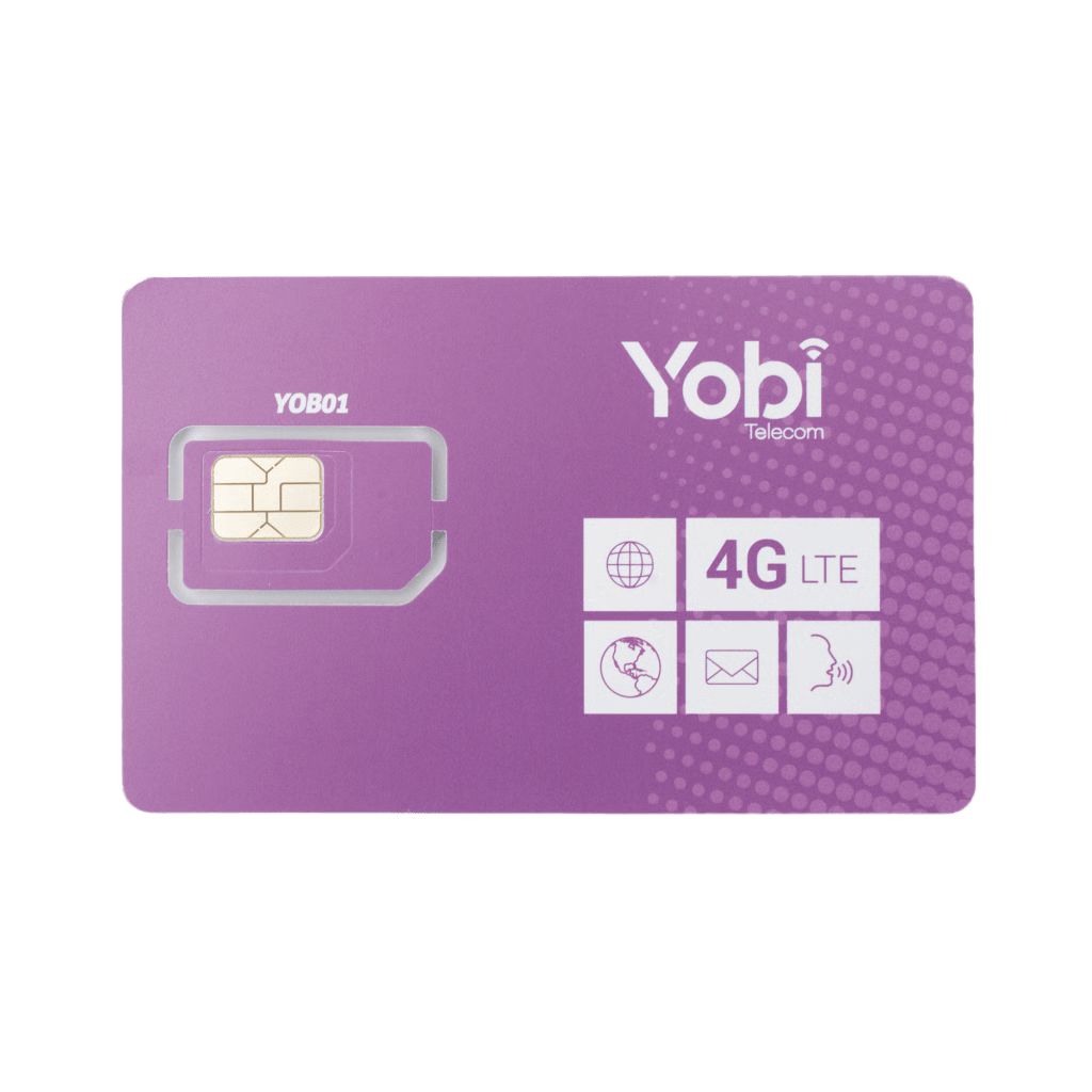 SIM Yobi Datos 3G 4G 5GB Mensual 1 Año Servicio YOBI SIM5GBYOBI