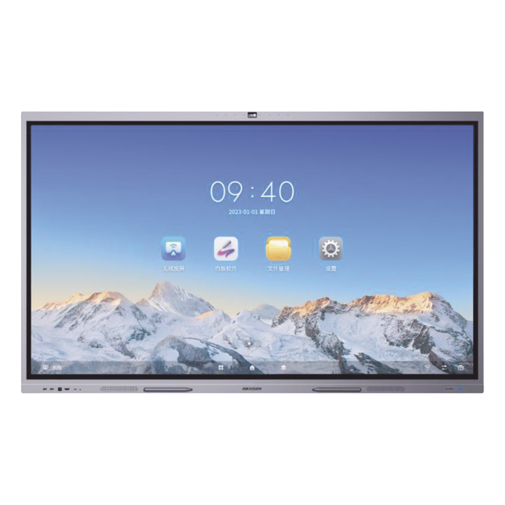 Pantalla Interactiva Touch de 65" Android 13 (Actualizable a Android 14) / Cámara Web 8 MP / Resolución 4K / Bocinas Integradas / Entradas HDMI y VGA / Incluye 2 Lápices para Escribir