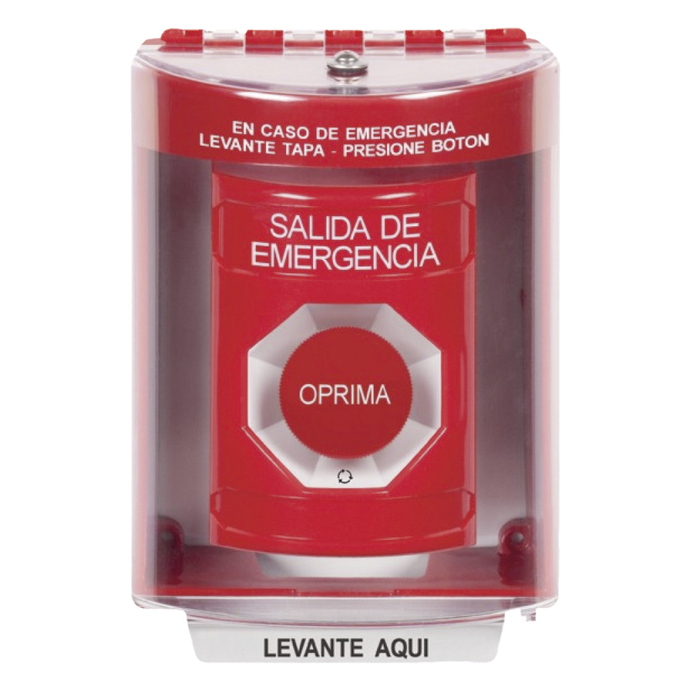 Botón de Emergencia Multipropósito / Cubierta de Policarbonato / Bocina Integrada / 2 Relevadores NO/NC / Operación -40°C a 121°C / Interior y Exterior