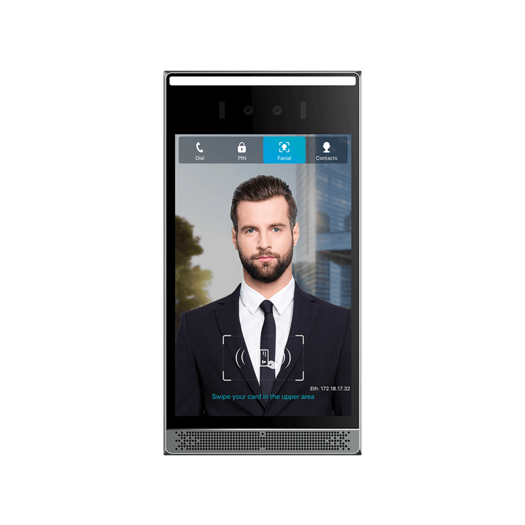 VoIP Telefonia IP VideoconferenciaFANVILI68Videoportero IP SIP Reconocimiento Facial 8" IPS 10,000 Rostros IP66 PoE Fanvil I68 - SILYMX