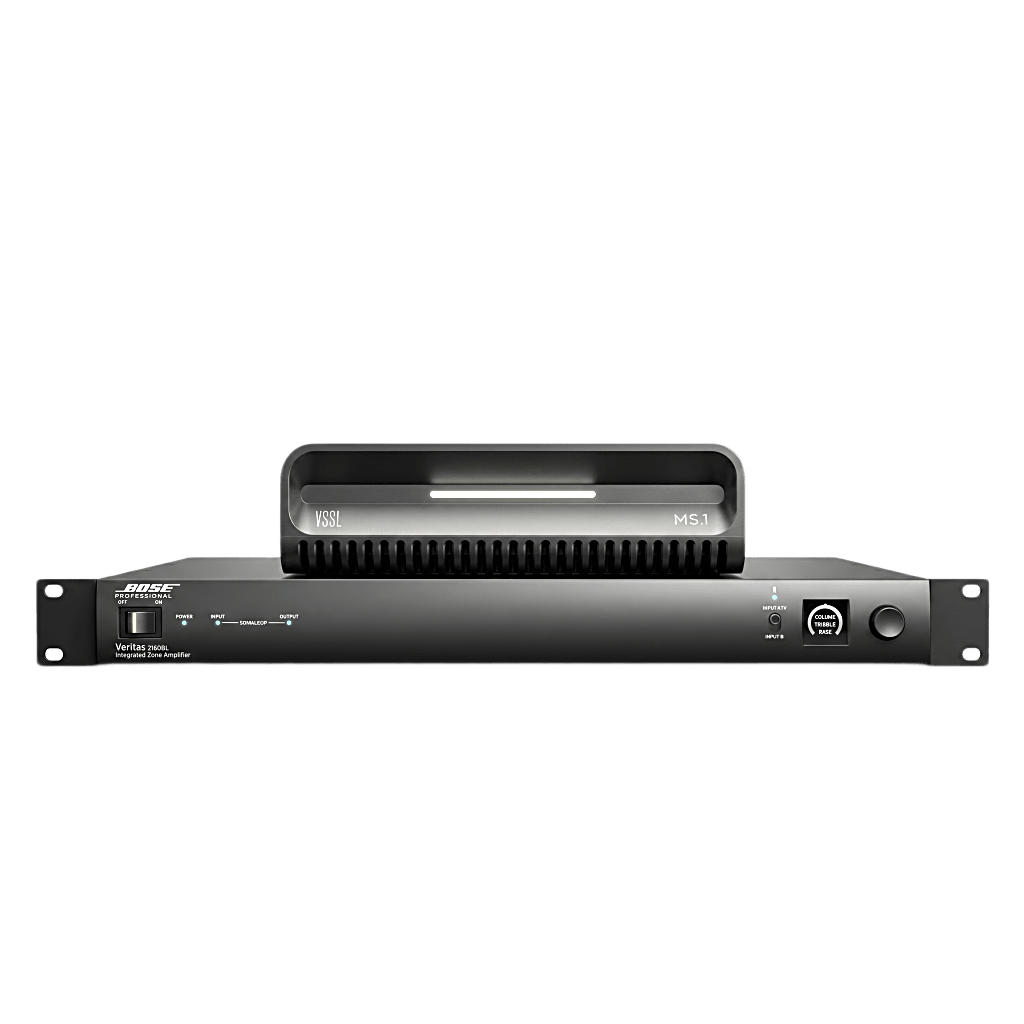 KIT Amplificador Veritas 2160BH y Streamer de Audio Modular MS.1 | PoE + USB-C | HDMI eARC + Óptica + RCA | Bluetooth LE Audio | WiFi | Control4-Crestron-Elan-RTI-URC-Savant-Lutron | AirPlay2-GoogleCast-SpotifyConnect