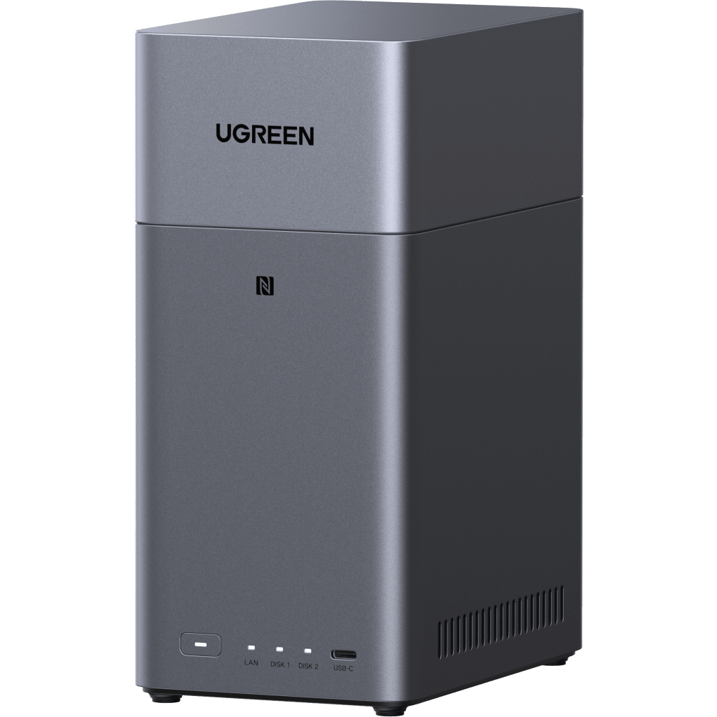 Servidor NASUGREEN95432NAS 2 Bahías 4GB RAM HDMI 4K Gigabit RAID 0/1 NFC USB - C UGREEN NASync DH2300 - SILYMX