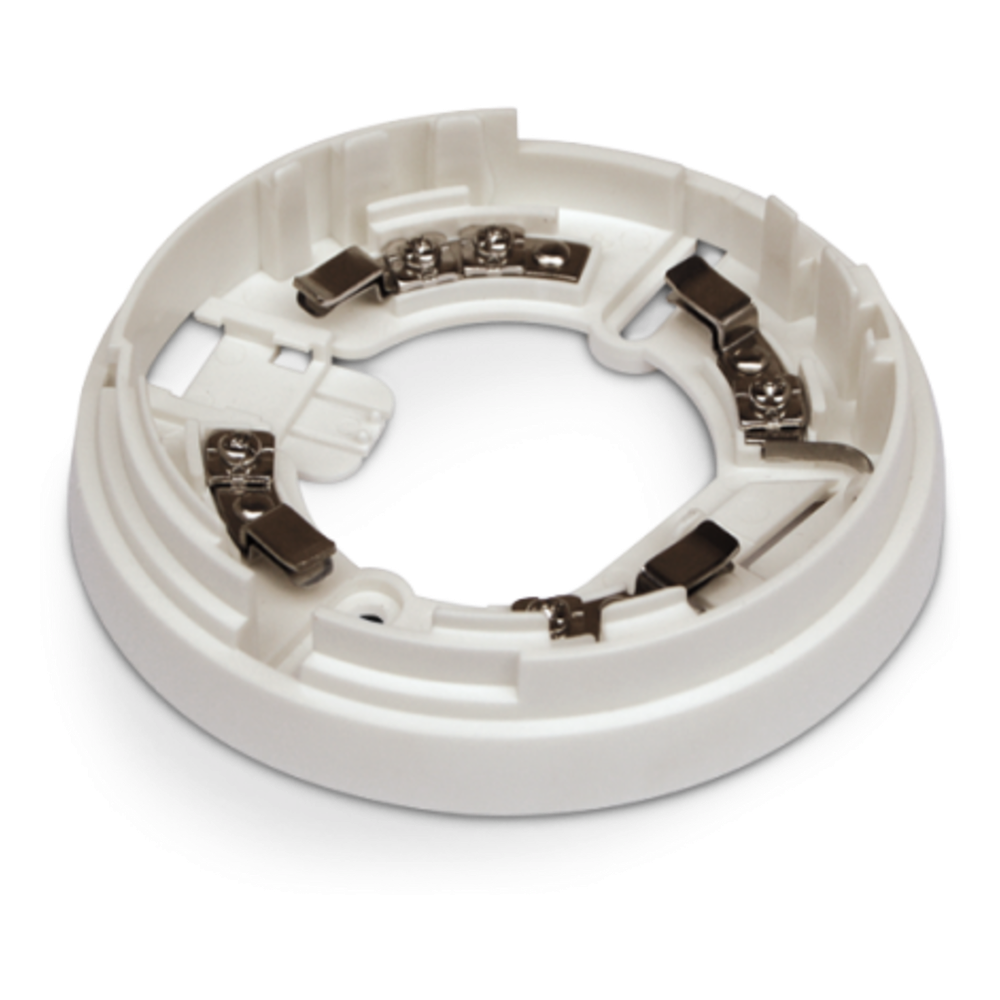 Base de Montaje para Detectores de Incendio / Universal IRIS y ENEA / Cortocircuito Integrado / 110 mm (4.3 in) / Terminales +, -, R