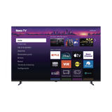SmartTV QLED 4K UHD 58 Pulgadas / Resolución 3840 × 2160 / Tecnología QLED / 1GB DDR4 RAM / 512MB ROM / 3 Puertos HDMI / WiFi 2T2R / ROKU / Audio 8W+8W / VESA 200×200 mm