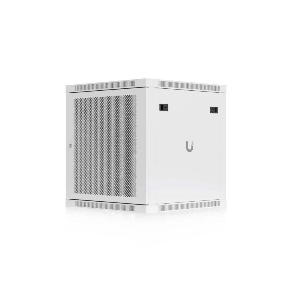 Gabinete Ubiquiti UniFi 12U 598 x 600 mm – Rack Cerrado para Pared con Puerta Perforada y Ventilación Integrada UACC-RACK-12U-WALL-600-P - SILYMX