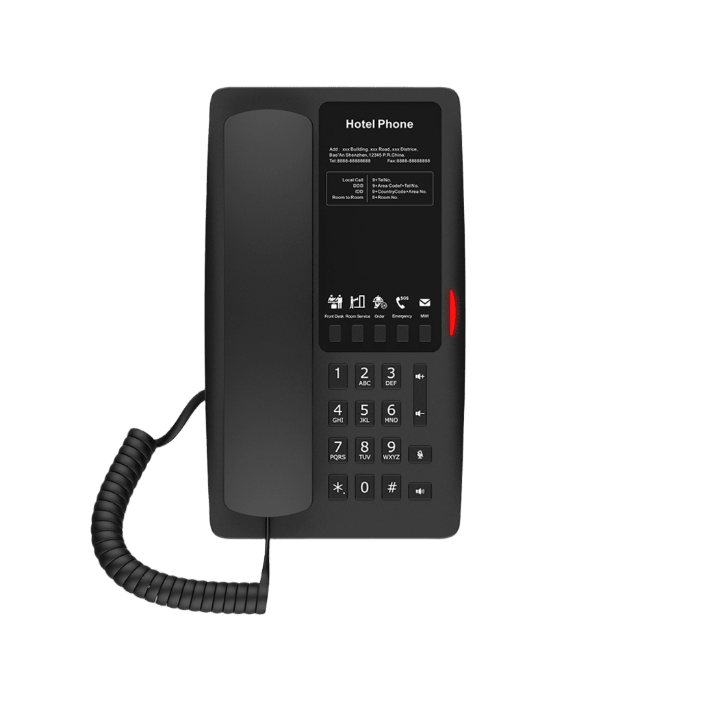 VoIP Telefonia IP VideoconferenciaFANVILH4WBTeléfono IP Wi - Fi Hotelería 5 Teclas Hotline USB - A PoE Fanvil H4WB - SILYMX
