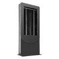 Kiosco Vertical Interior / Pantallas 65" / Profundidad 4" / Base Acero 3/8" / 6 Salidas Supresor UL/cUL / Ventilación Termostática / Puertas Doble Nivel