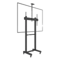 Soporte de Piso Móvil para Pantalla / 65 a 100 in / VESA 100x100 a 1000x600 / Carga 120 kg / Aluminio y Acero