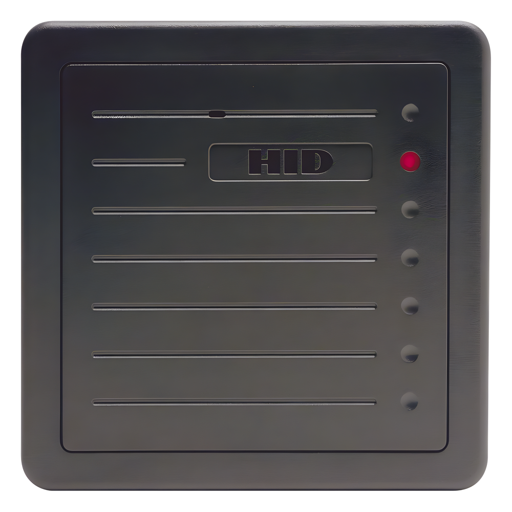 Lector de Proximidad de Mediano Alcance / Wiegand / 12 VCC / -30 a 65 °C / IP para Exterior / 5 x 5 x 1 pulg