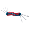 Juego 8 Llaves Hexagonales Milimétricas Cabeza Redonda Porta Llaves Navaja DONGCHENG D092903
