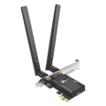 Adaptador PCIe Wi-Fi 6 AX3000 Mbps Doble Banda 2.4 5 GHz MU-MIMO 2x2 Bluetooth 5.2 WPA3 Antenas 2 dBi Perfil Bajo y Completo TP-LINK ARCHER-TX55E