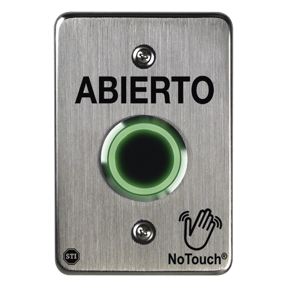 Interruptor IR NoTouch / Acero Inoxidable 304 Grado Médico / Contacto Seco Forma C / 4.5" x 4.5" x 0.26" (11.4 cm x 11.4 cm x 6.6 mm)