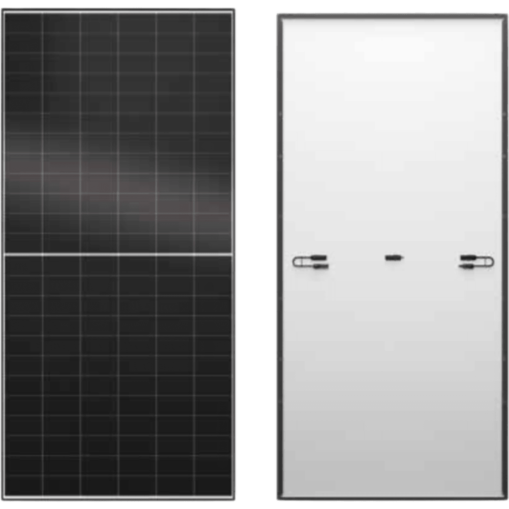 Panel Solar ANTIGLARE 650 W / LONGi Hi-MO X10 Guardian / Monocristalino BC-Cell / 24.1% Eficiencia / Vidrio Templado Baja Reflexión / 2382x1134x30 mm (93.8x44.6x1.2 in) / Garantía Potencia 30 Años