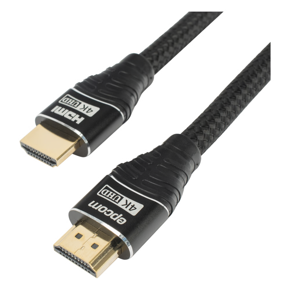 Cable HDMI 1.8m Alta Definición 4K@60Hz 18Gbps Conectores Oro EPCOM CHFHD1