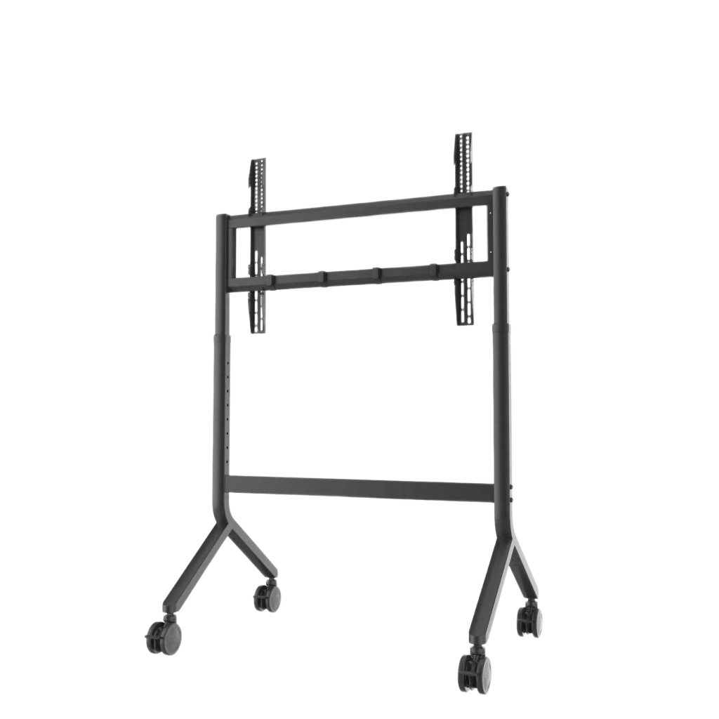 Soporte Móvil para Pantalla / 65" a 90" / Carga 90.9 kg (200 lbs) / VESA 200x200 a 800x500 / Altura Ajustable 1110-1560 mm (43.7"-61.4") / Ruedas 360°