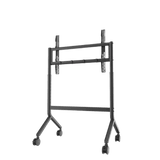 Soporte Móvil para Pantalla / 65" a 90" / Carga 90.9 kg (200 lbs) / VESA 200x200 a 800x500 / Altura Ajustable 1110-1560 mm (43.7"-61.4") / Ruedas 360°