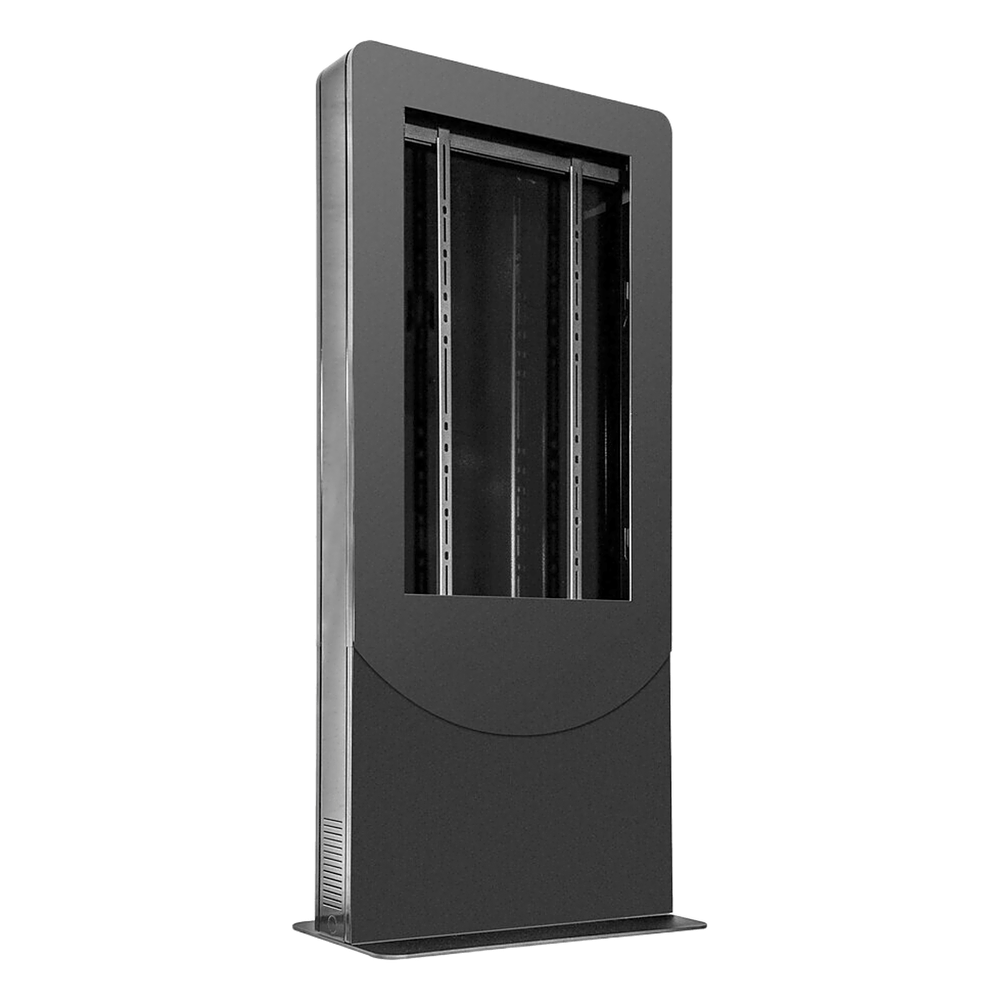 Kiosco Vertical / Acero Reforzado / Base 3/8" / 6 Tomas con Supresor de Picos / Ventilación Termostática / Carga 125-150 lb (56-68 kg)
