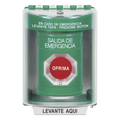 Botón Multipropósito Salida de Emergencia Girar para Reset 2 Relevadores NO/NC Interior-Exterior Policarbonato STI SS2171EX-ES