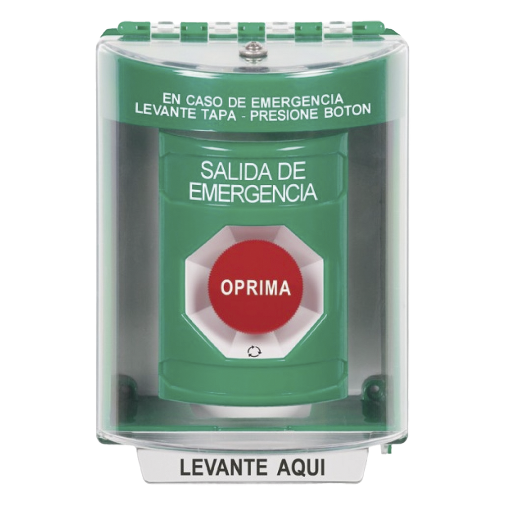 Botón Multipropósito / Salida de Emergencia / Girar para Reset / 2 Relevadores NO/NC / Interior-Exterior / Policarbonato