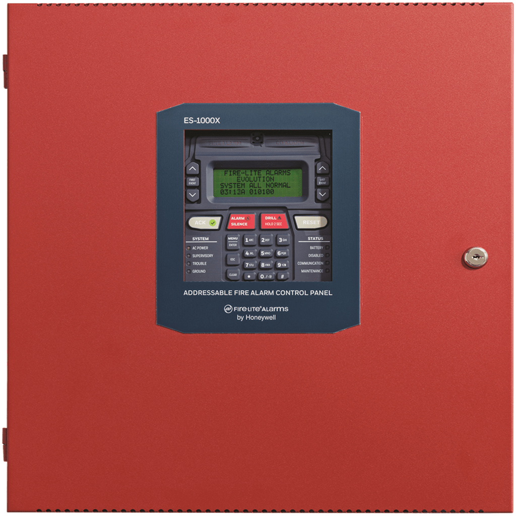 Panel de control de incendio direccionable sin comunicador preinstalado, 318 puntos por lazo SLC, expandible a 954 puntos