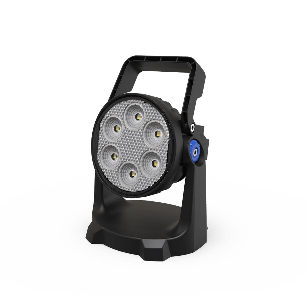 Lámpara de trabajo de mano de 6 LED, con batería recargable y montaje magnético, IP67