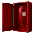 Teléfono de Emergencia Grado 3 IP30 32 Líneas Carcasa Metálica Roja INIM EVCSTAR