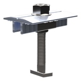 Abrazadera Intermedia para Módulos Solares / Aluminio Serie 6000 / Módulos 30-40 mm / 47 g / Acero Inoxidable / 4 Sistemas de Montaje