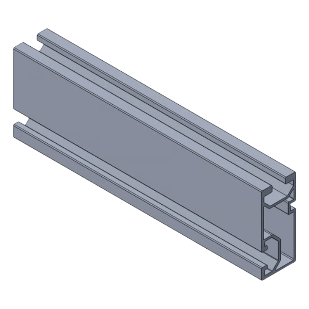 Riel de Aluminio para Montaje Fotovoltaico / Serie 6000 / 4.72 m (15.5 ft) / 3.74 kg por Pieza / Compatible con Techos Planos e Inclinados
