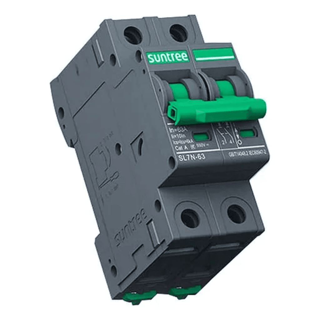 Centros de Carga e InterruptoresSUNTREESL7N63C40/2PInterruptor Termomagnetico 2P 40A 800Vcc Fotovoltaico Riel DIN Suntree SL7N63C40/2P - SILYMX
