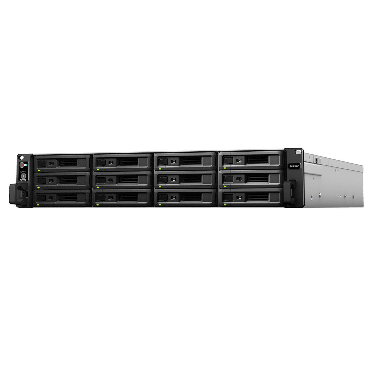 Unidad de Expansión Synology RX1217/RX1217RP 12 Bahías de Disco Compatible con RackStation 2U Expansión de Volumen en Línea Fuentes de Alimentación Redundantes (RX1217RP) Administración DSM