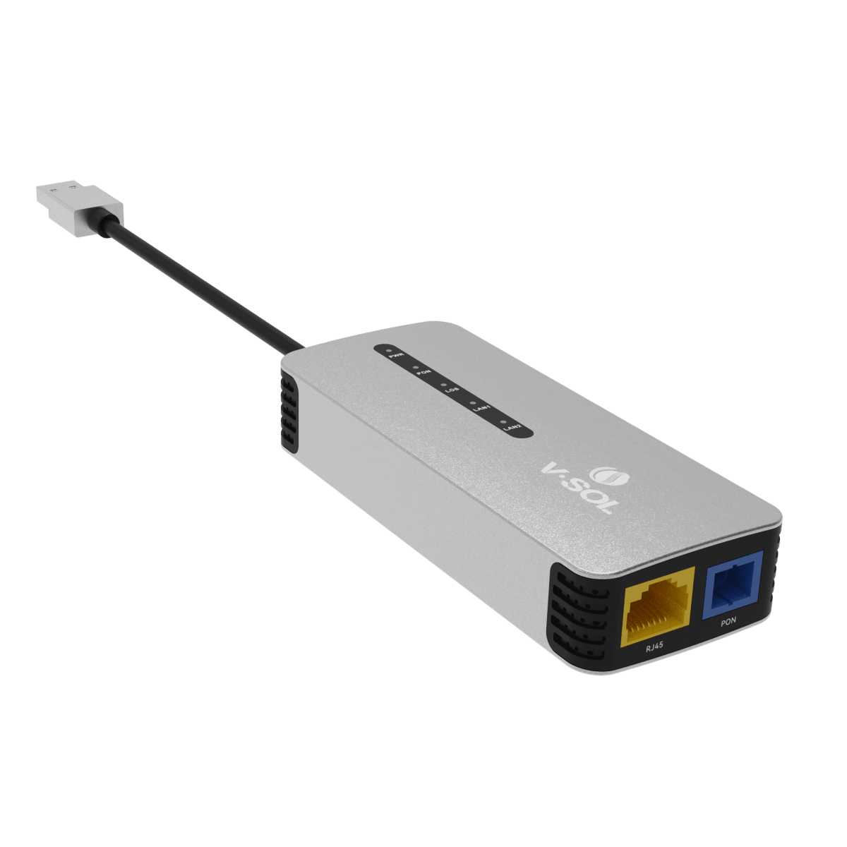 OLT / ONT / ONUV - SOLV2802UONU Dual GPON/EPON USB Portátil 1 puerto RJ45 2.5Gbps 1 puerto USB tipo C V - SOL V2802U - SILYMX