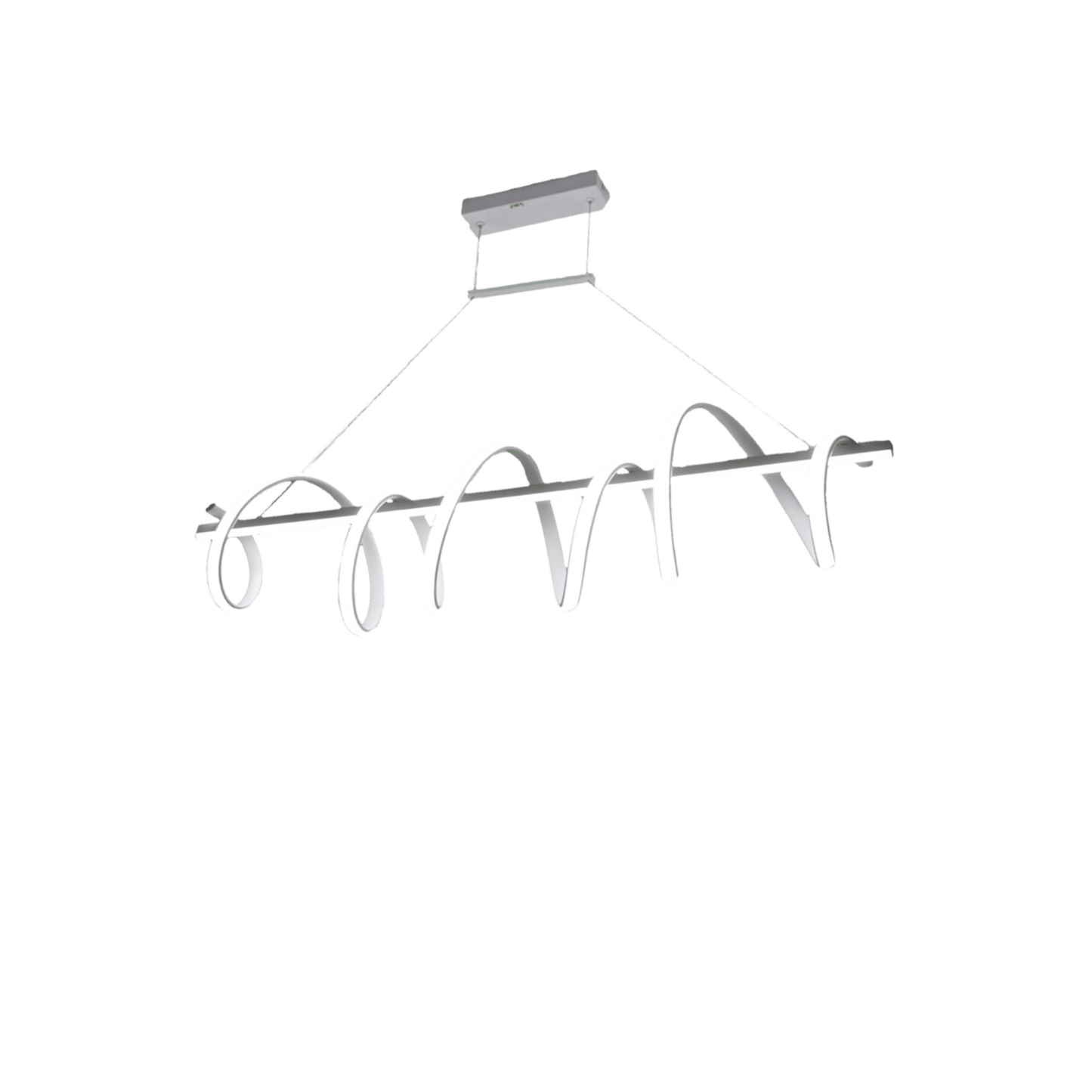 Lámpara de Techo LED 80W Flujo Luminoso 6400 Im Ø1050 mm Luz Blanca 6500K - Neutra 4000K - Cálida 2700K Vida Útil 50,000 h IP20 Montaje Sobreponer Blanco Aluminio y PC JWJ JLAR-8002 - SILYMX