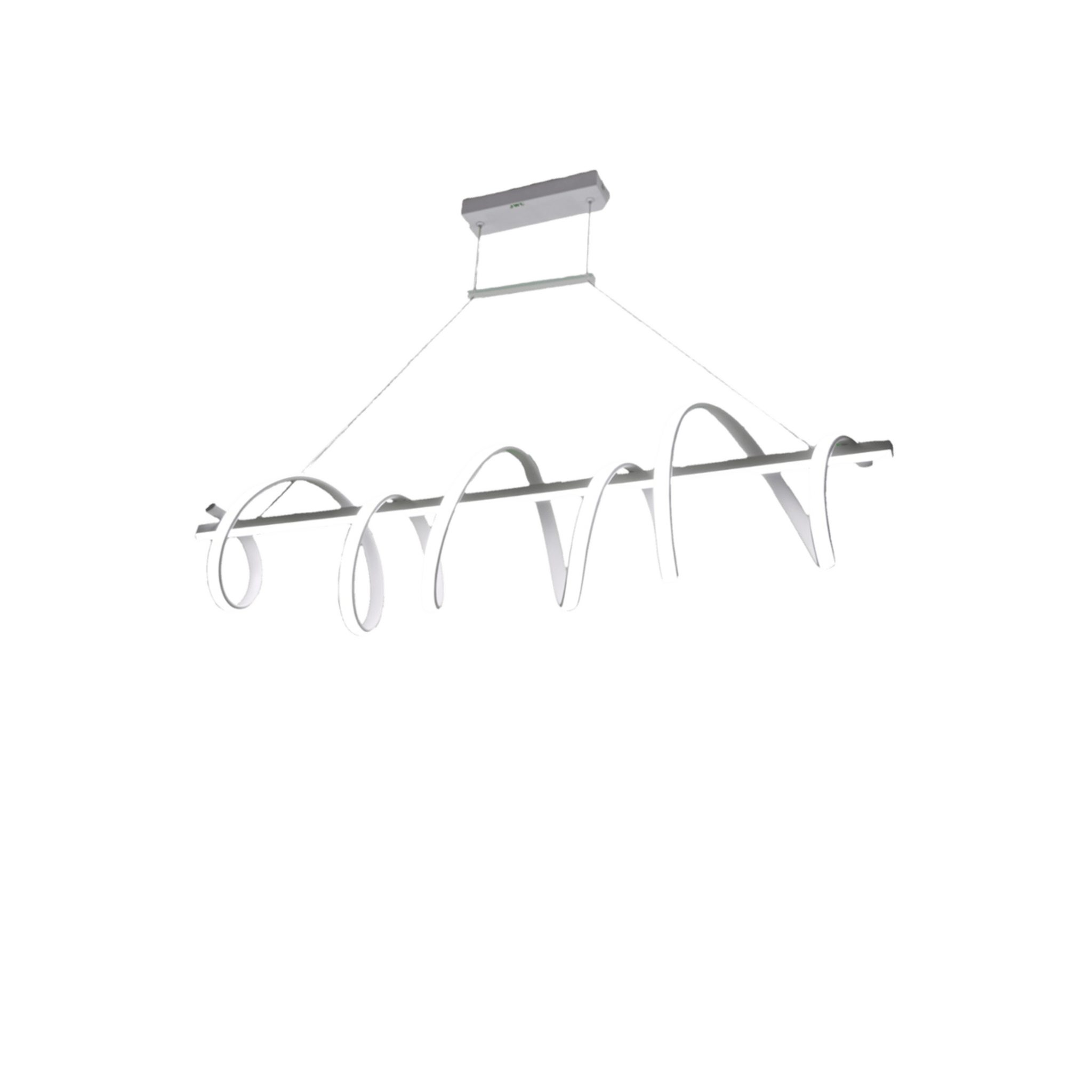 Lámpara de Techo LED 80W Flujo Luminoso 6400 Im Ø1050 mm Luz Blanca 6500K - Neutra 4000K - Cálida 2700K Vida Útil 50,000 h IP20 Montaje Sobreponer Blanco Aluminio y PC JWJ JLAR-8002 - SILYMX