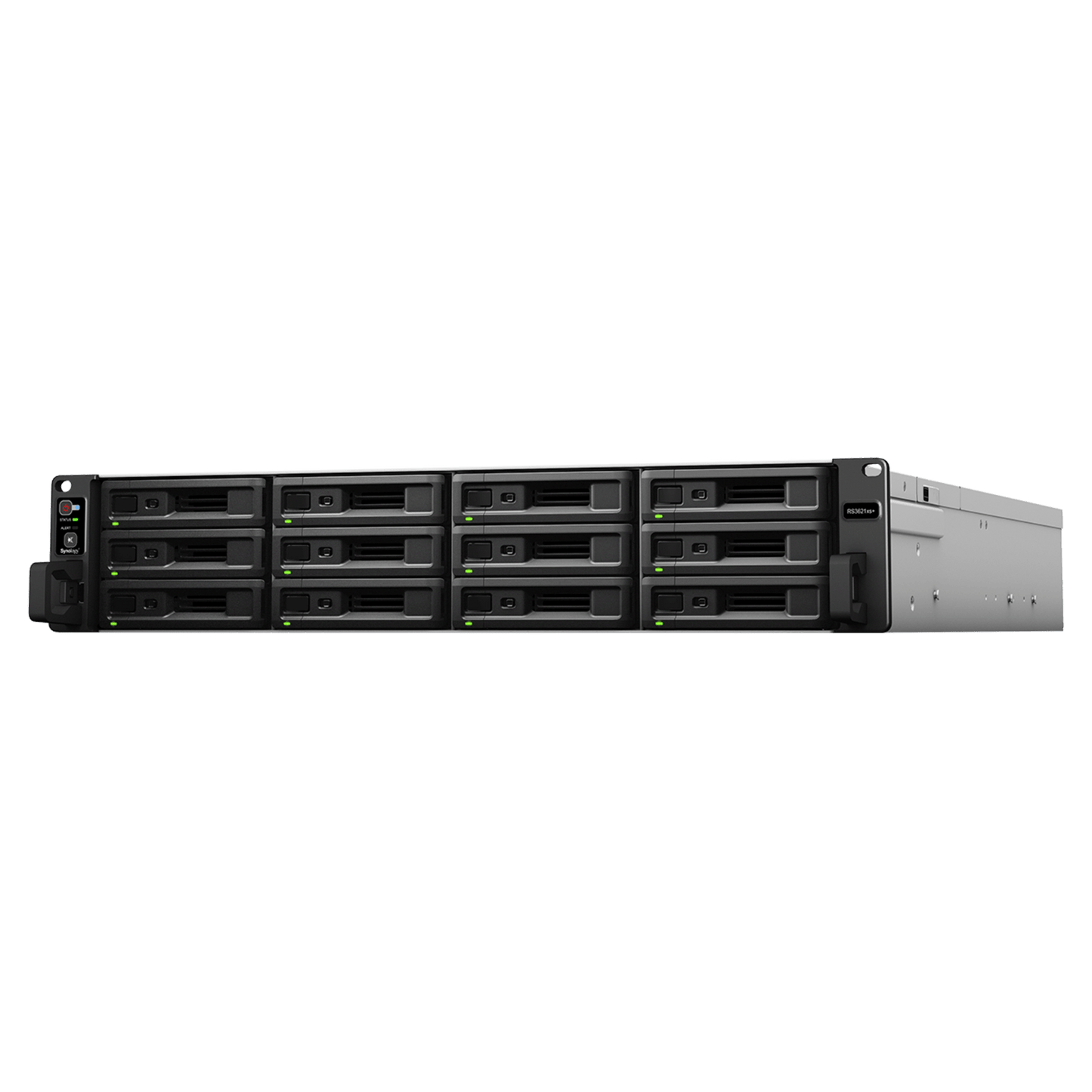 RackStation RS3621xs+ 12 Bahías Procesador Intel Xeon D-1541 8 Núcleos 8 GB DDR4 ECC Dual 10GbE Alimentación Redundante Escalable a 36 Bahías Garantía 3 Años