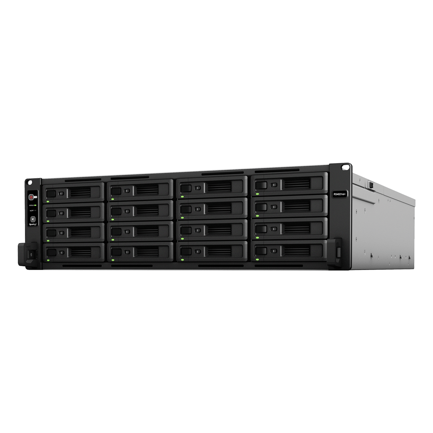Servidor de Almacenamiento Synology RackStation RS4021xs+ 16 Bahías Procesador Intel Xeon D-1541 de 8 Núcleos Memoria 16 GB Ampliable a 64 GB RAID F1  0  1  5  6  10 403 000 IOPS 6 200 MB/s Lectura Secuencial Energía Red