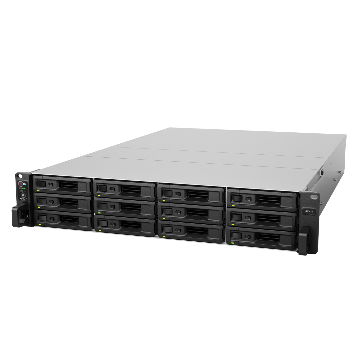 Servidor de Almacenamiento Synology SA3610 12 Bahías Escalable hasta 96 Bahías 1728 PB de Capacidad Bruta 6200 MB/s Lectura Secuencial 3000 MB/s Escritura Secuencial 10GbE RJ-45 PCIe 30