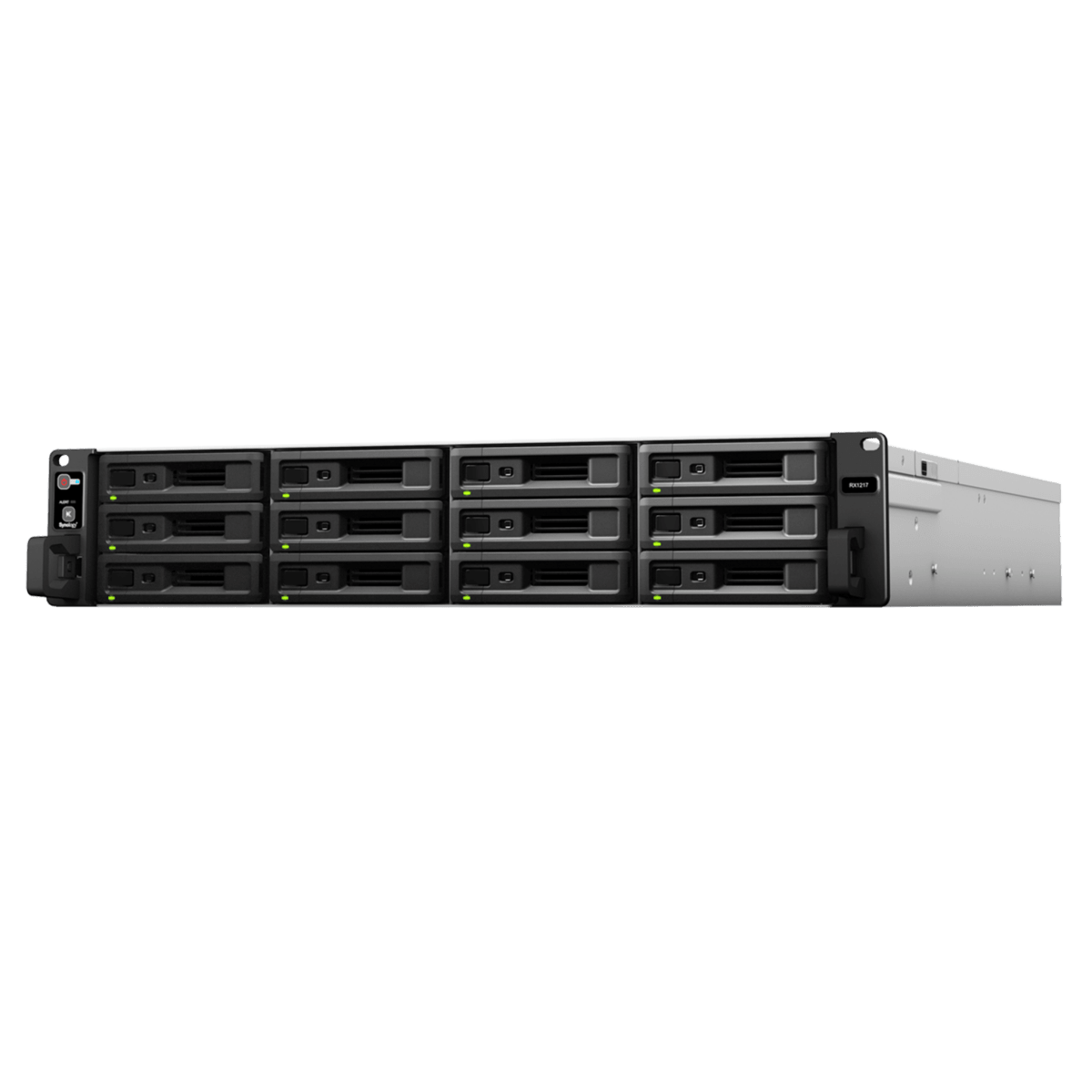 Discos DurosSYNOLOGYRX-1217Unidad de Expansión Synology RX1217/RX1217RP 12 Bahías de Disco Compatible con SATA 35” y 25” Expansión de Volumen en Línea Fuentes de Alimentación Redundantes (RX1217RP) Administración con - SILYMX
