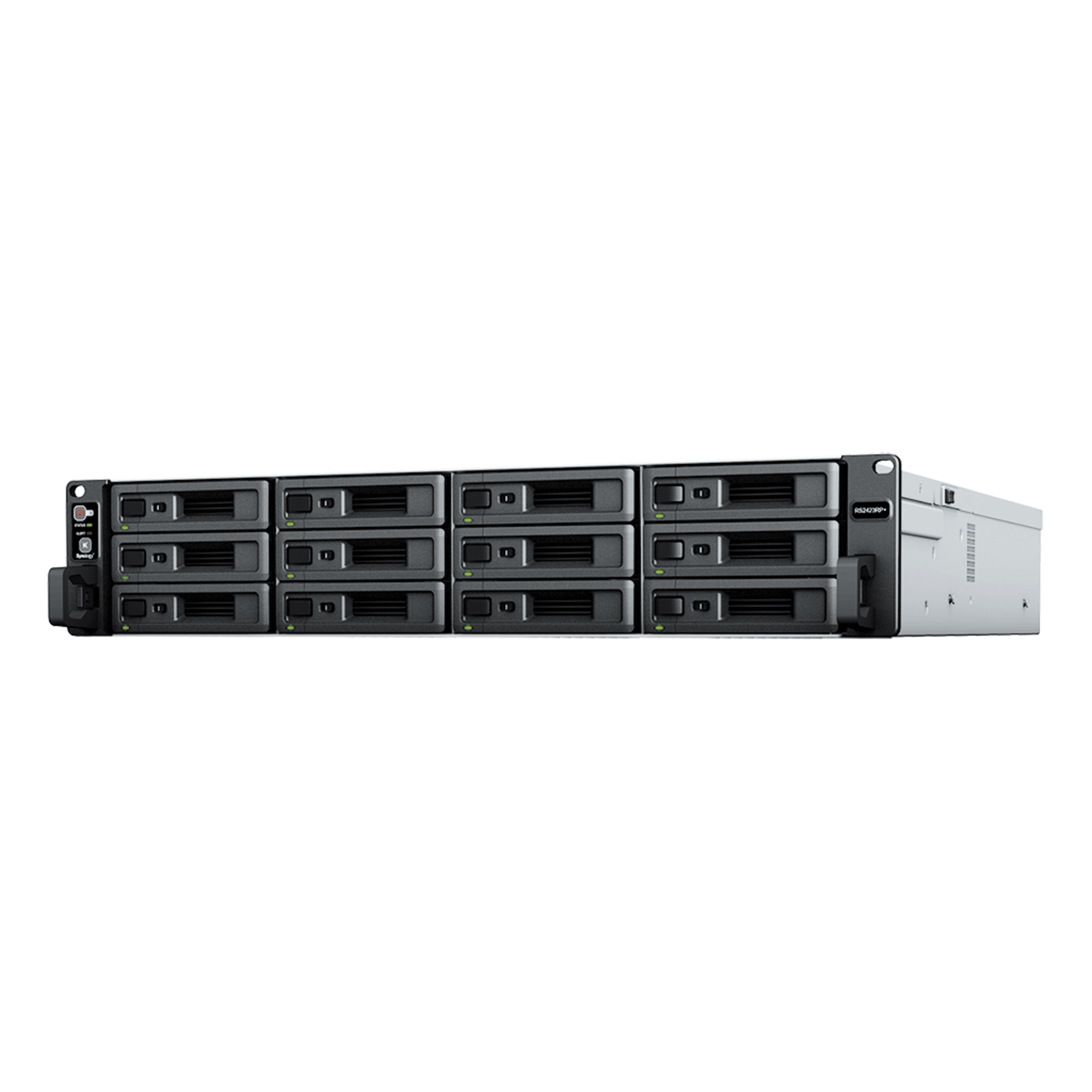 Servidor de Almacenamiento RackStation RS2423RP+ 12 Bahías 2U Hasta 432 TB Conectividad 10GbE RAID Soportado Fuentes de Alimentación Duales Intercambio en Caliente Compatibilidad con VMware y Hyper-V