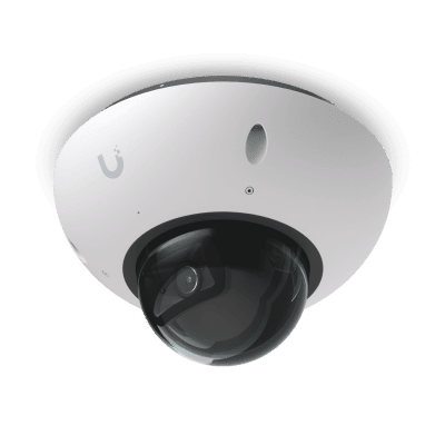 UBIQUITIUVC-G6-DOME-WUniFi G6 Dome – Cámara 4K Antivandálica y Todo Clima con Sensor de 8 MP (1/1.8”), Motor de IA Multi - TOPS y Visión Nocturna Infrarroja de Largo Alcance - SILYMX