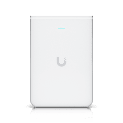 UBIQUITIU7-PRO-WALLPunto de Acceso WiFi 7 Con Diseño de Pared, Tribanda en 2.4, 5 y 6 GHz, Hasta 10.688 Gbps, Puerto Ethernet 1/2.5 GbE, 300+ Clientes Simultáneos - SILYMX