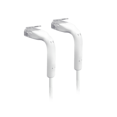 UBIQUITIU-CABLE-PATCH-1M-RJ45UniFi Patch Cable Cat6 Ultradelgado GbE con Botas Flexibles, Color Blanco, 1 Metro (3.28 Pies) - SILYMX