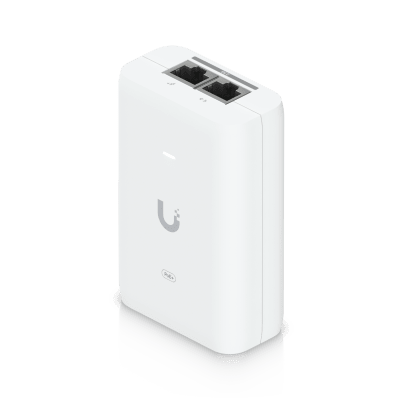 UBIQUITIUACC-POE+-2.5GAdaptador PoE+ 2.5G / hasta 30 W / 48V 0.65A / (2) Puertos RJ45 MultiGigabit 2.5G / Salida PoE+ / LED Indicador / Ideal para APs UniFi WiFi 7 / / Protección contra Sobretensiones - SILYMX