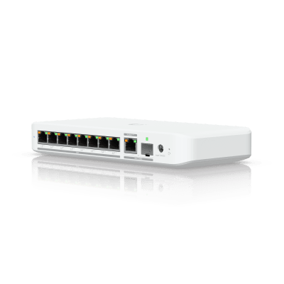 UBIQUITIUSW-FLEX-2.5G-8-POEUSW Flex 2.5G PoE Switch de 8 Puertos 2.5GbE PoE++, con un Puerto de Enlace Ascendente Combinado RJ45/SFP+ de 10 GbE (No incluye Adaptador ca/cc) - SILYMX